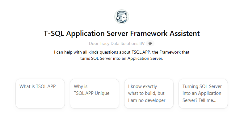 TSQL.APP Framework Assistent